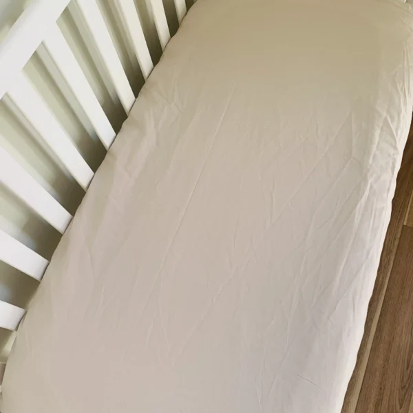 Drap Housse Bébé pour Lit 60x120 cm beige