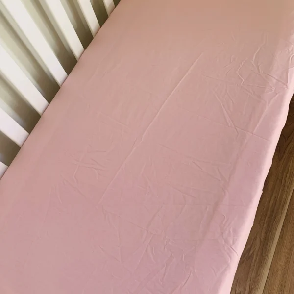 Drap Housse Bébé pour Lit 60x120 cm rose