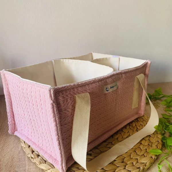 Panier de Rangement Portable pour Bébé rose
