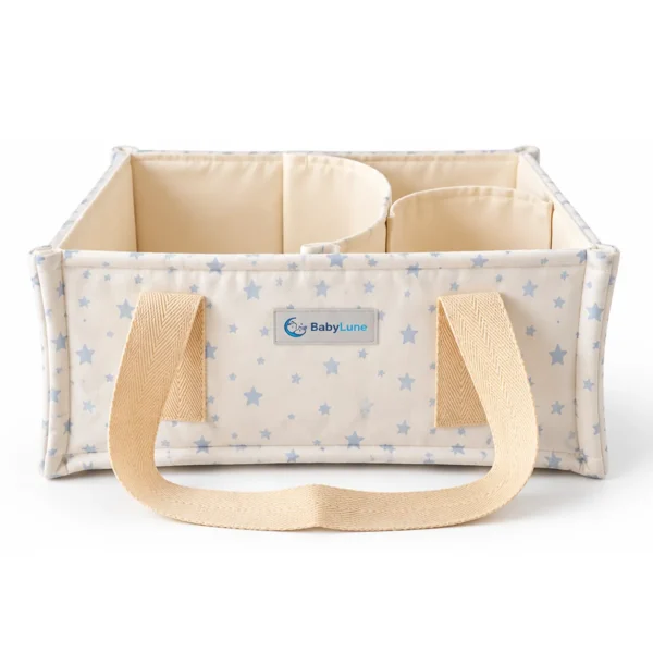 Panier de Rangement Portable pour Bébé étoile bleu